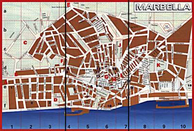 Map of Marbella