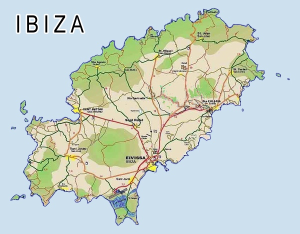 Map of Ibiza