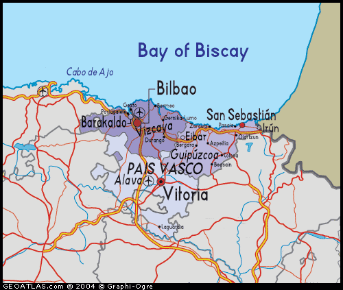 basque Country Map