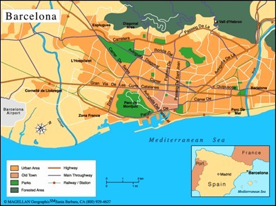 Map of Barcelona