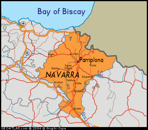 Map of Navarra