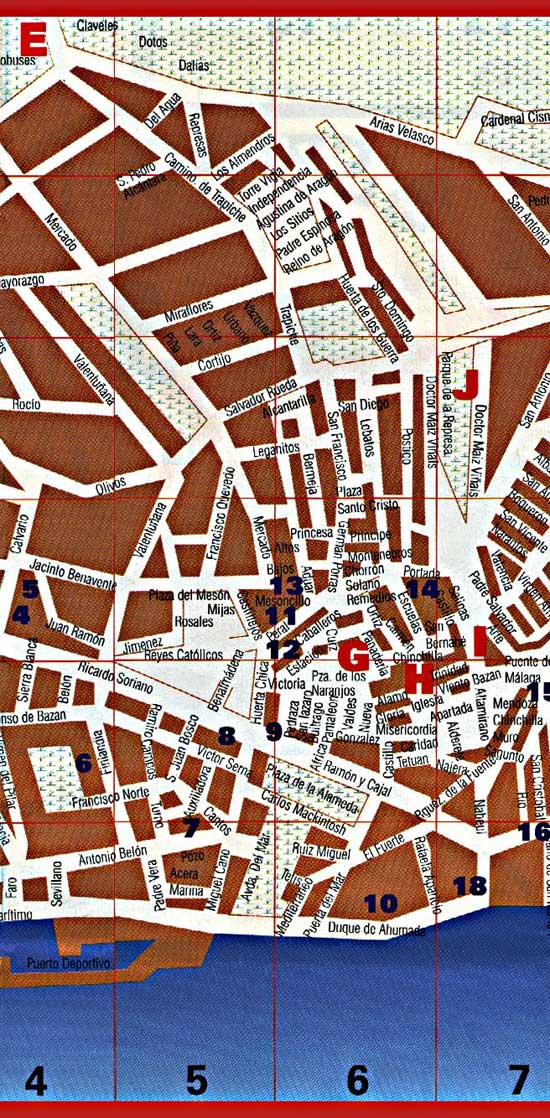 Map of Marbella