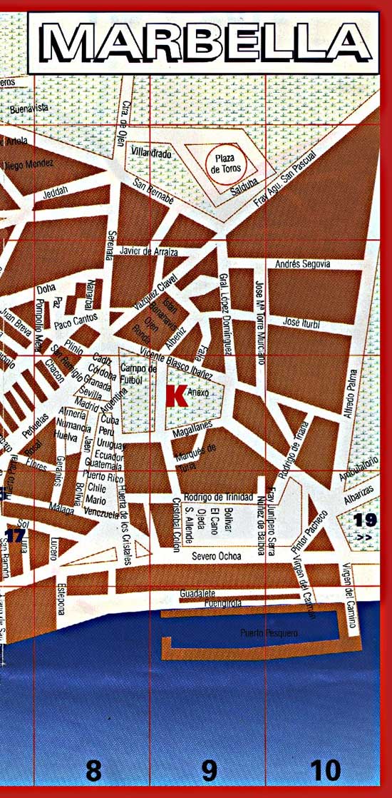 Map of Marbella