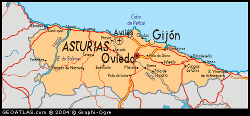 Asturias Map